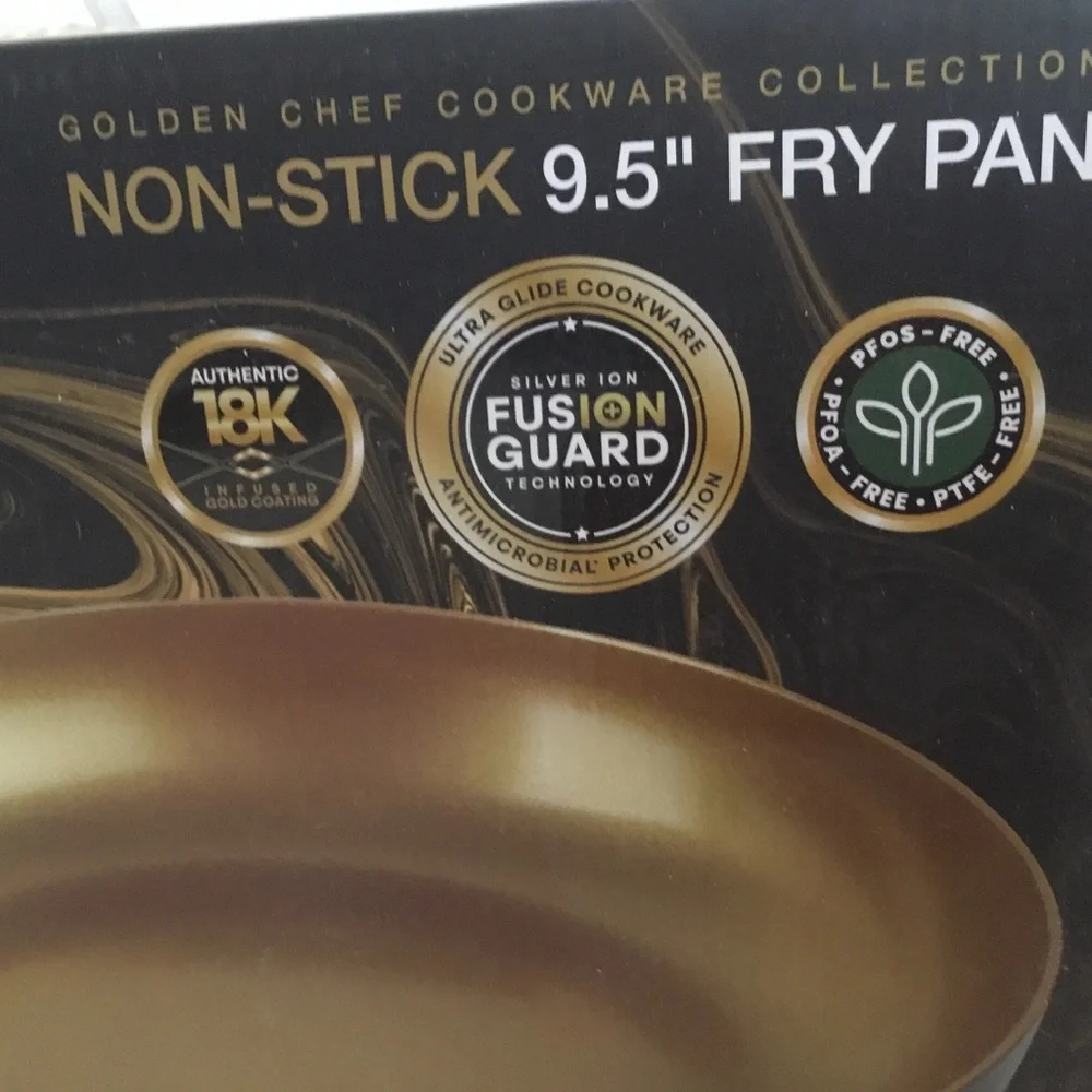Fry Pan, Non-Stick. 9.5” gold